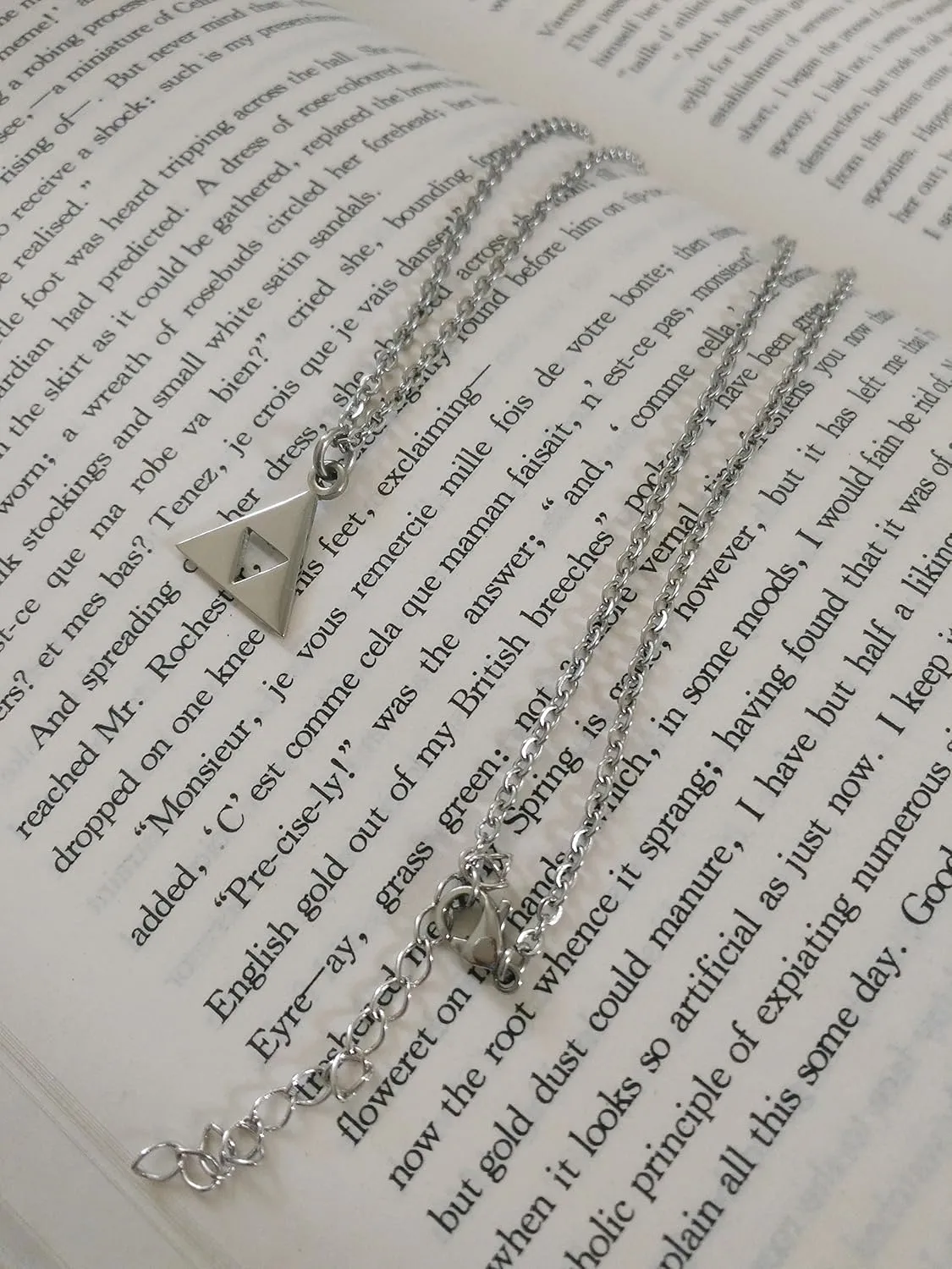 14K Gold Game Pendant Stainless Steel Necklaces Triangle Earrings