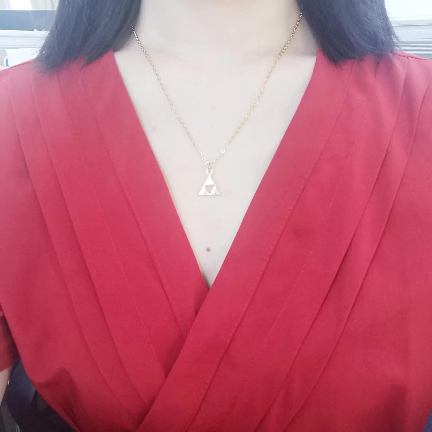 14K Gold Game Pendant Stainless Steel Necklaces Triangle Earrings