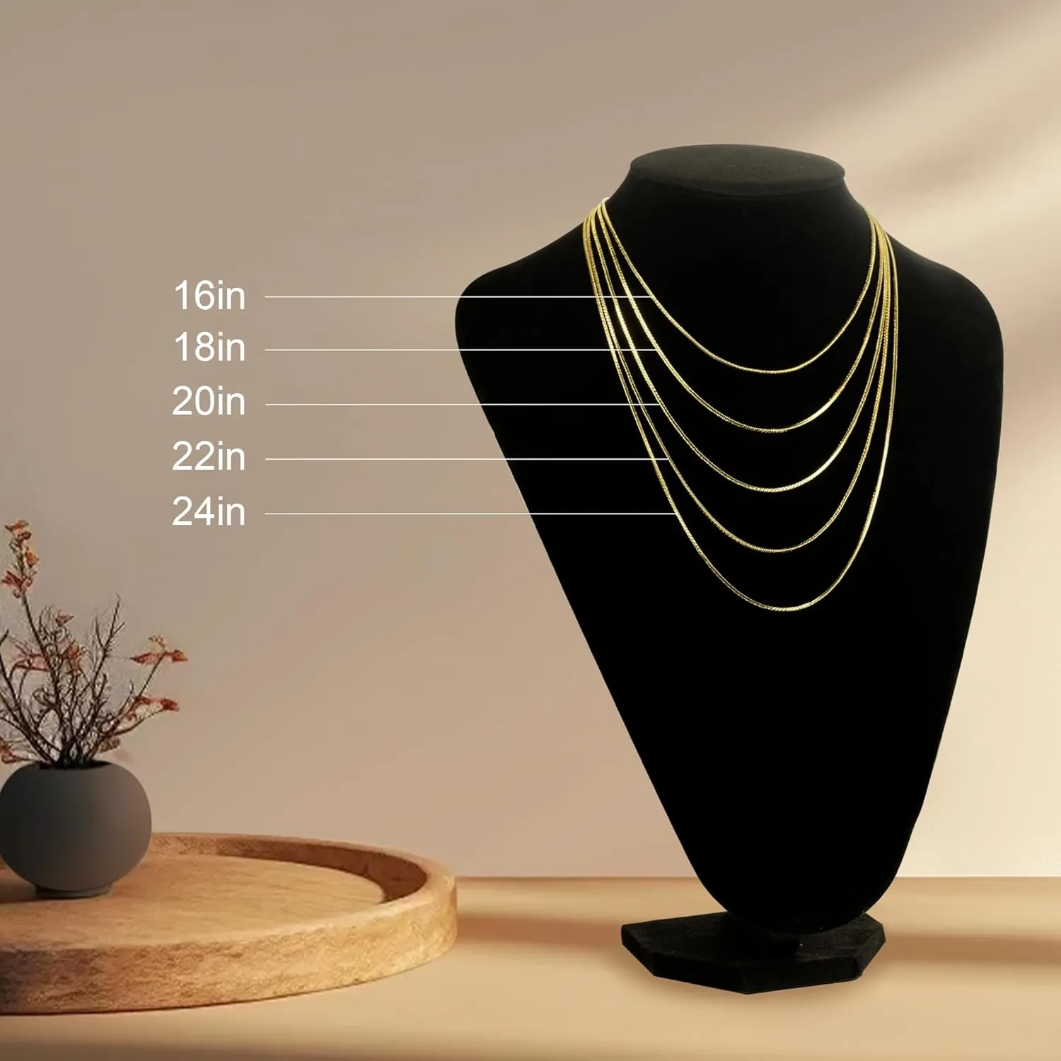 14K Gold Necklaces for Women 1.4mm Thin Snake Chain Necklace Golden Herringbone Necklace for Women 14K Gold Chain for Men Sleek Flow, Endless Grace Dainty Necklaces for Womens 16-24in