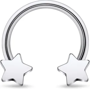 16G G23 Titanium Horseshoe Septum Rings Internally Threaded Septum Nose Rings Hoop Helix Daith Cartilage Tragus Earrings Eyebrow Body Piercing Jewelry for Women Men 8mm 10mm