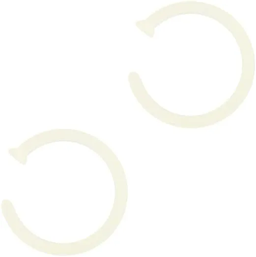 18G 20G Soft Flexible Bioflex Acrylic Glow In The Dark Open Nose Rings Retainer Piercing Hoops Nose Piercing Retainer Jewelry 5/16" 3/8" - Pack of 2
