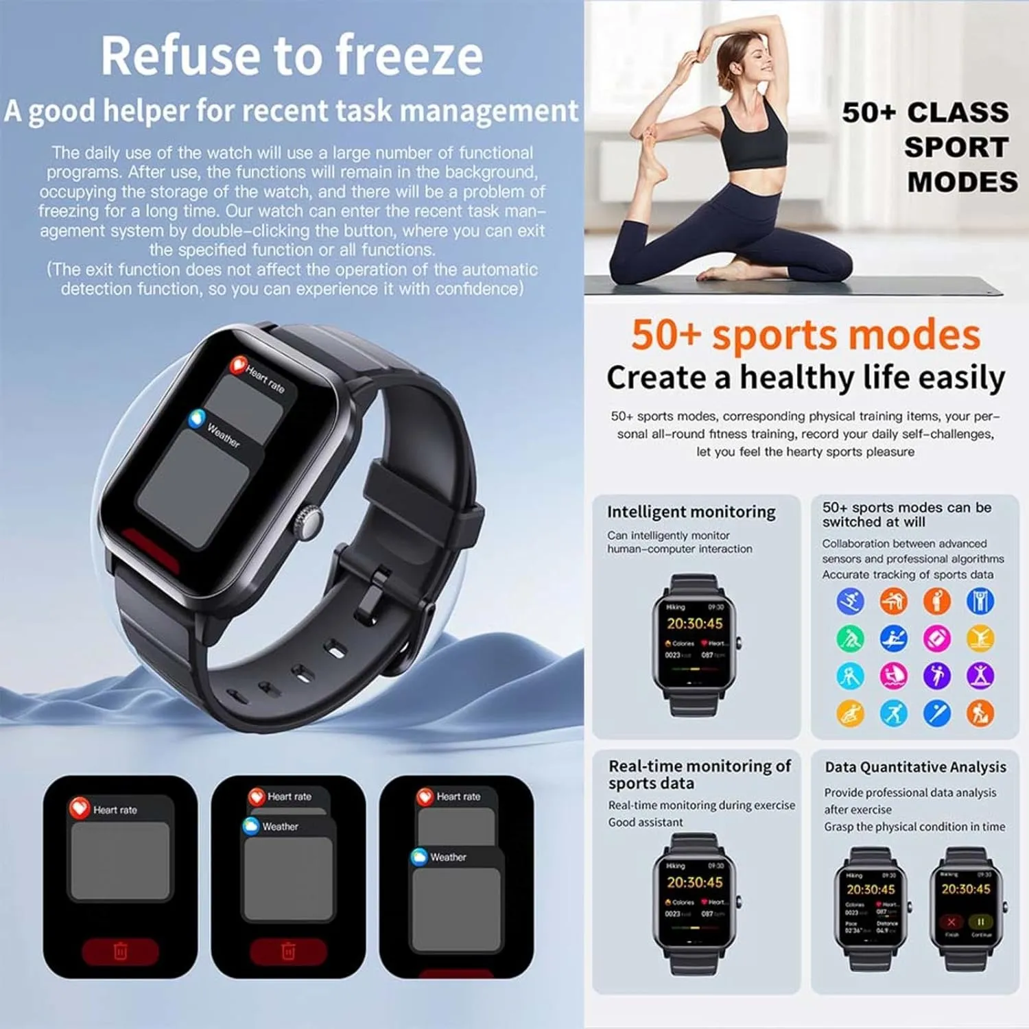 2025 Smart Watch - Heart Rate 1.9" Watches for Men Smart Notifications Fashion Companion F330702,Pink