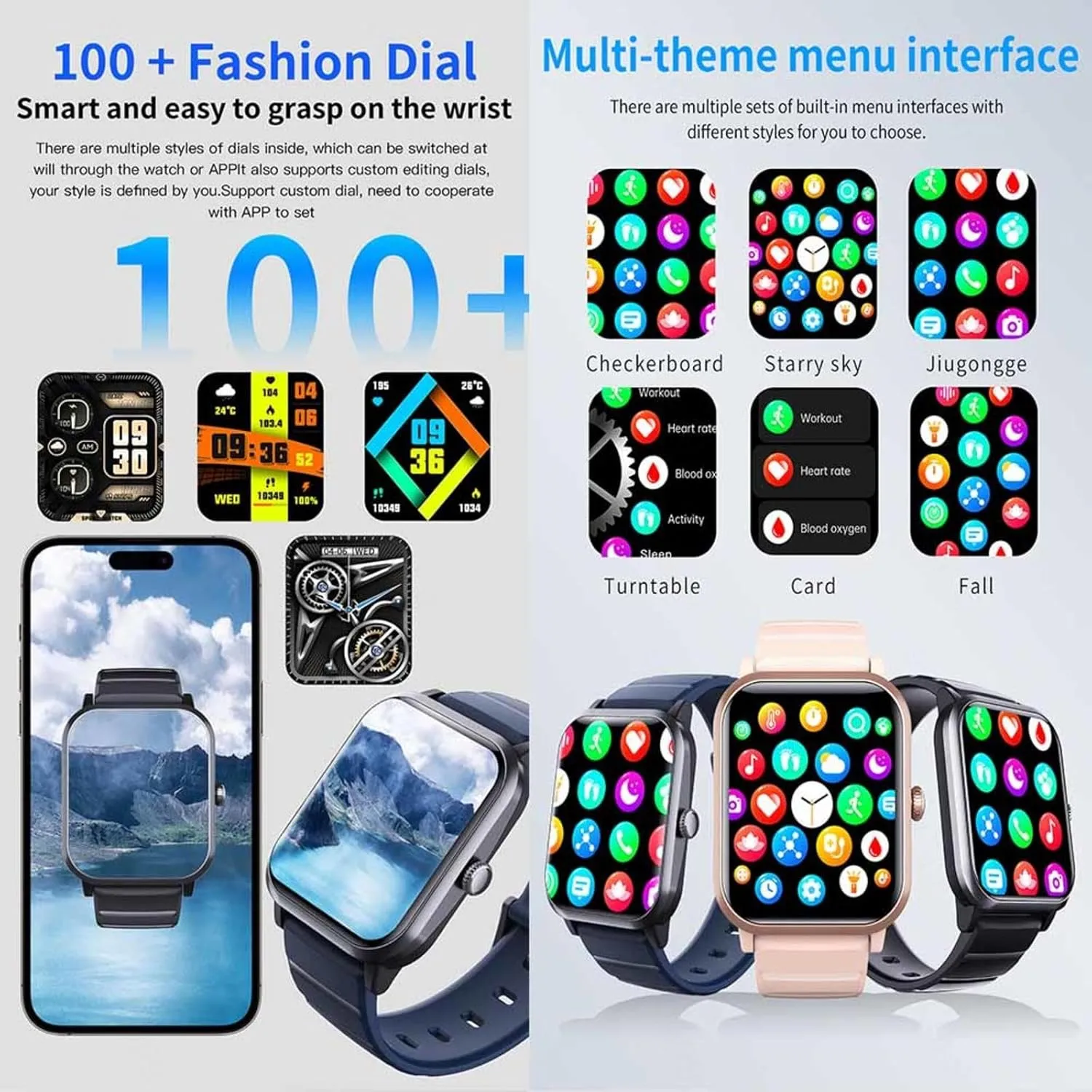 2025 Watches for Men - Watch That Monitors Bp 1.9" Vital Fit Tracker Oxygen Sensor Fashion Companion F330708,Black