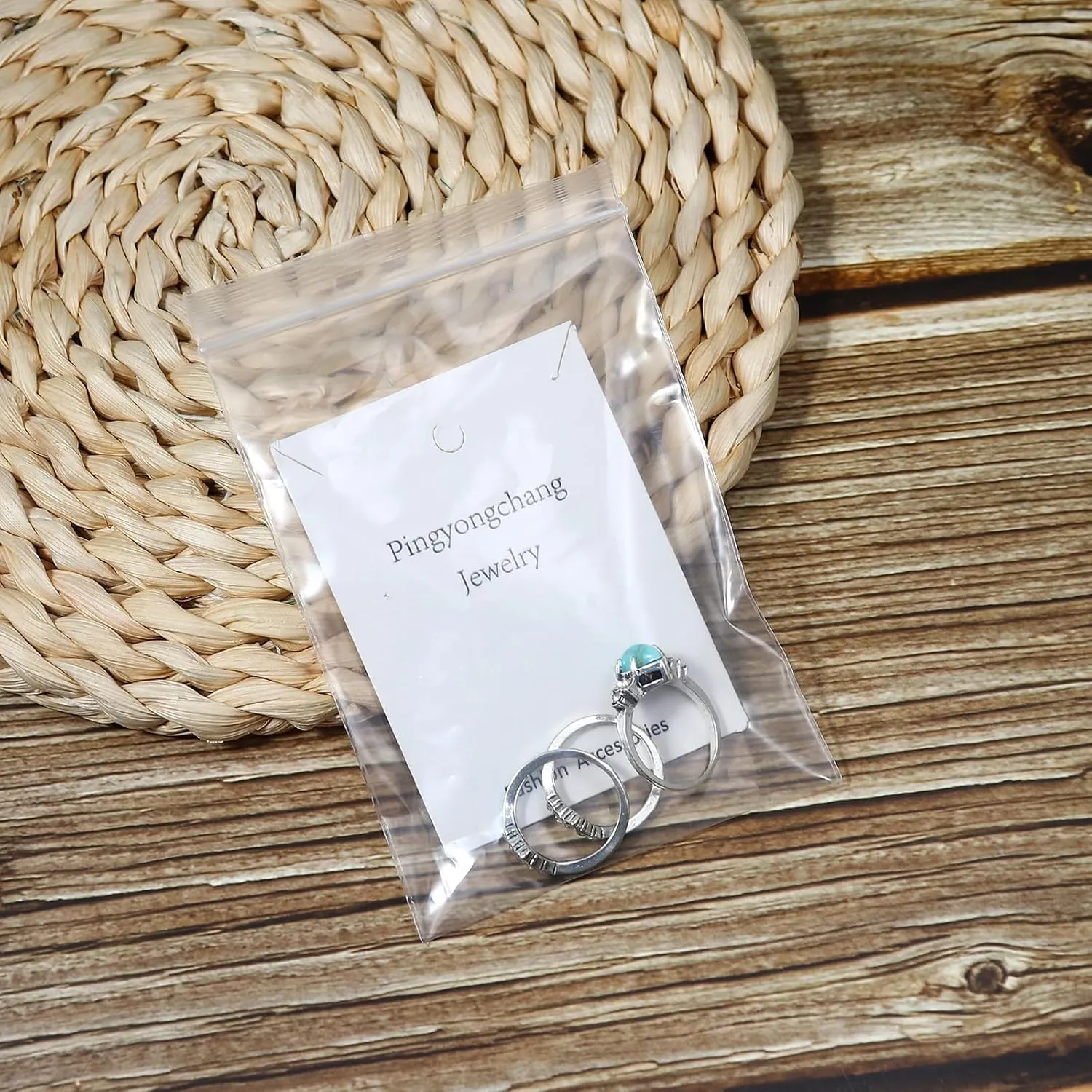3 PCS Ring Set Natural Turquoise Diamond Rings - Western Jewelry Silver Color Rings for Women - Bohemian Joint Knuckle Finger Rings - Sparkling Natural Gemstone