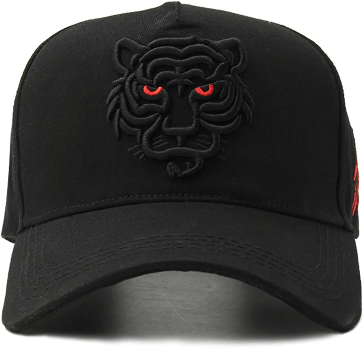5 Panels High Crown Baseball Cap for Men Casual Cotton Letter Embroidery Snapback Caps Trucker Hats Wide Brim Sun Hats Q1036
