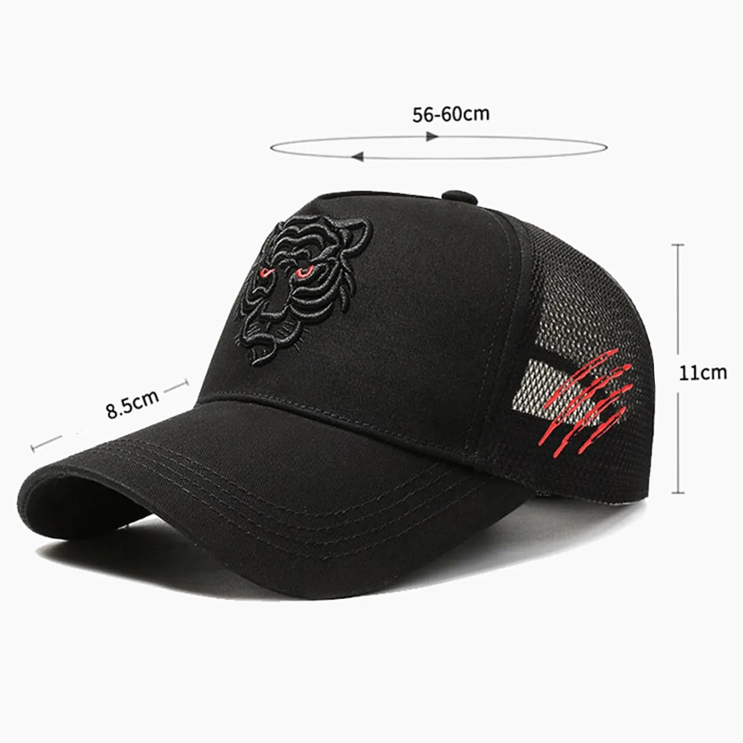 5 Panels High Crown Baseball Cap for Men Casual Cotton Letter Embroidery Snapback Caps Trucker Hats Wide Brim Sun Hats Q1036