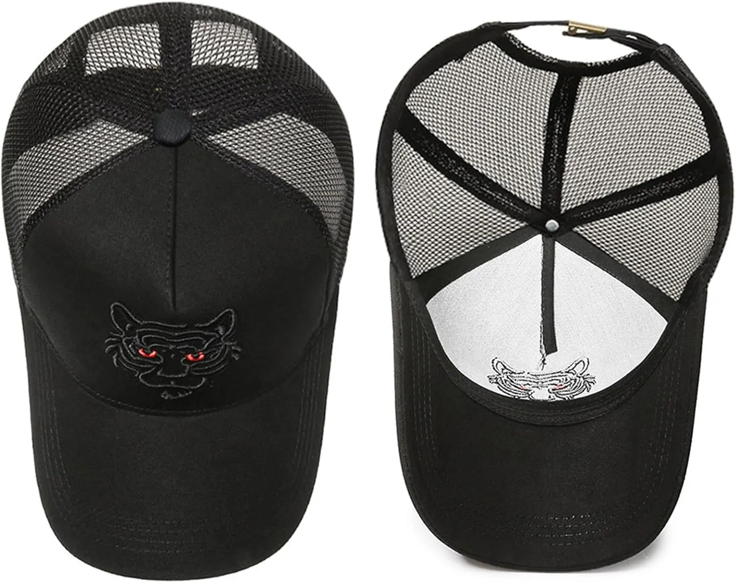 5 Panels High Crown Baseball Cap for Men Casual Cotton Letter Embroidery Snapback Caps Trucker Hats Wide Brim Sun Hats Q1036