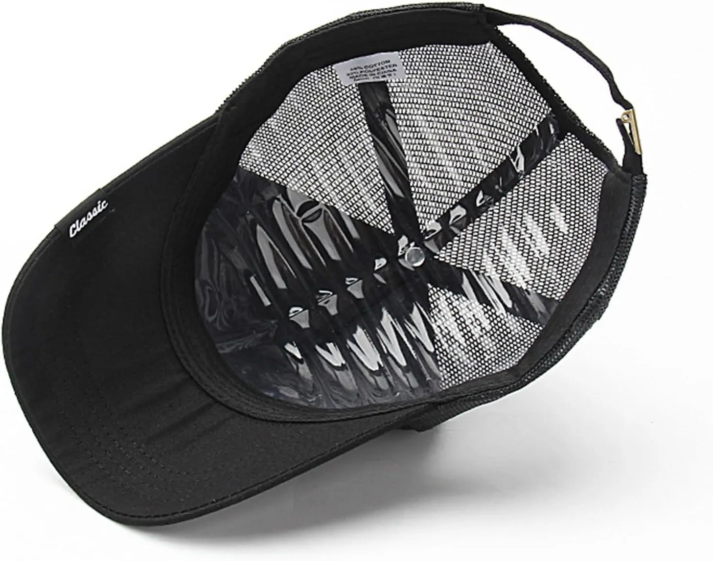 5 Panels High Crown Trucker Hats Mens Outdoor Breathable Full Mesh Snapback Baseball Caps Wide Brim Sun Hats Plus Size Q1037