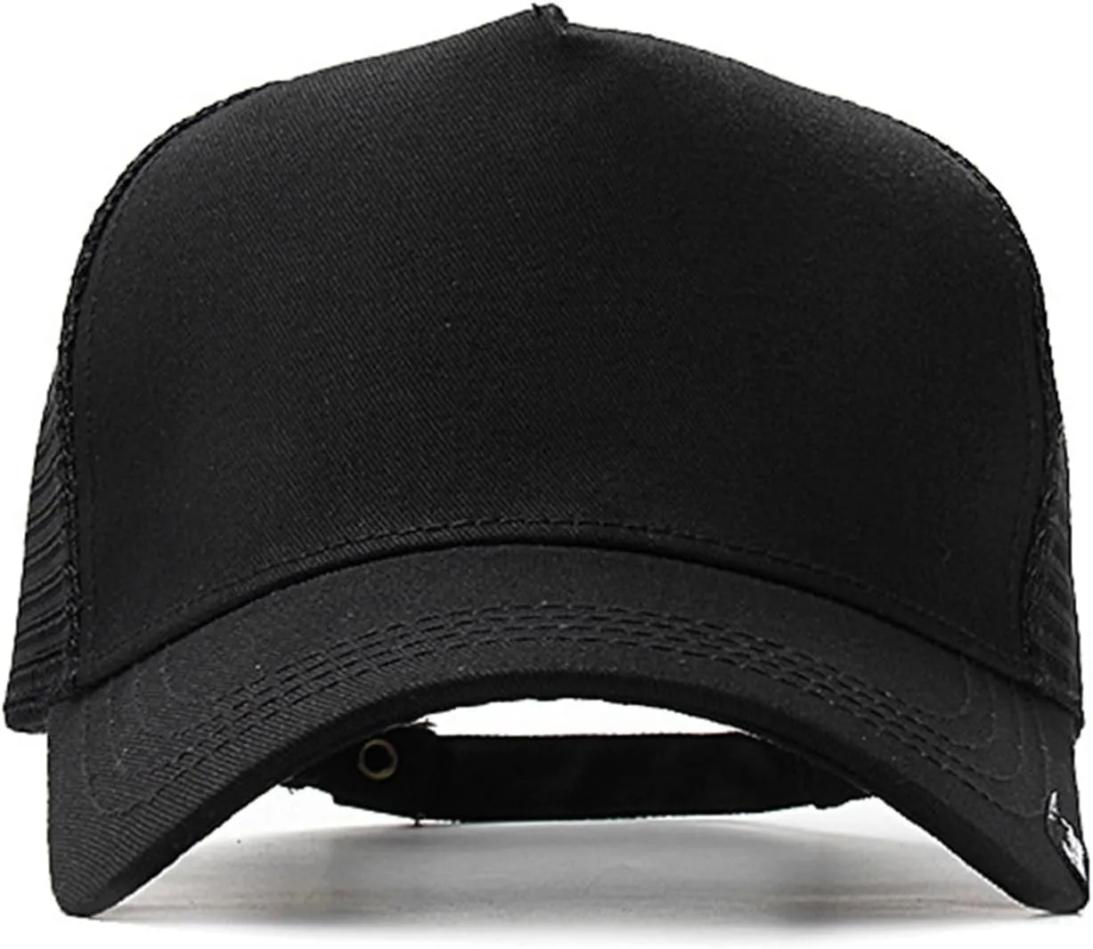 5 Panels High Crown Trucker Hats Mens Outdoor Breathable Full Mesh Snapback Baseball Caps Wide Brim Sun Hats Plus Size Q1037