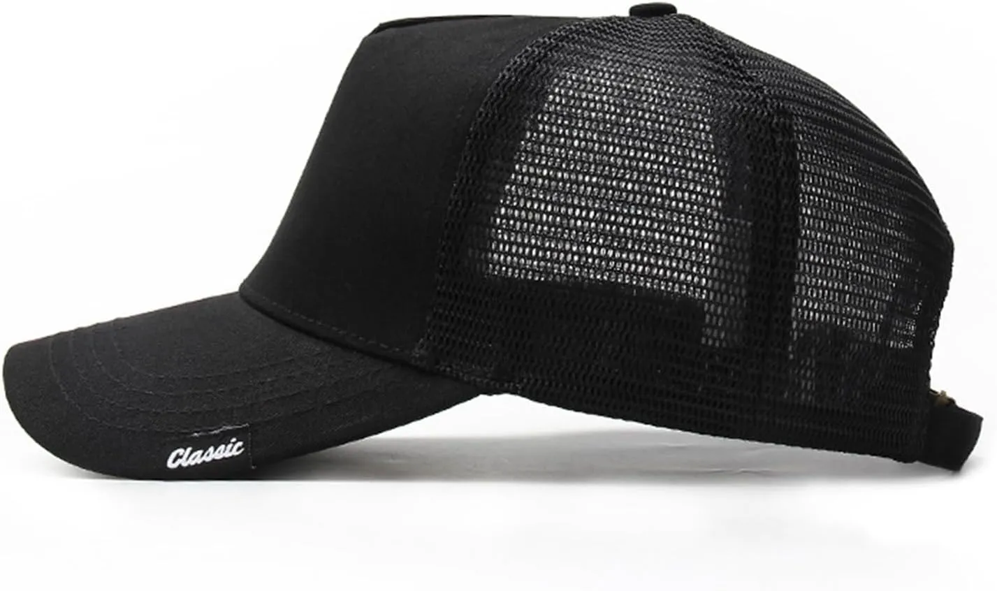 5 Panels High Crown Trucker Hats Mens Outdoor Breathable Full Mesh Snapback Baseball Caps Wide Brim Sun Hats Plus Size Q1037