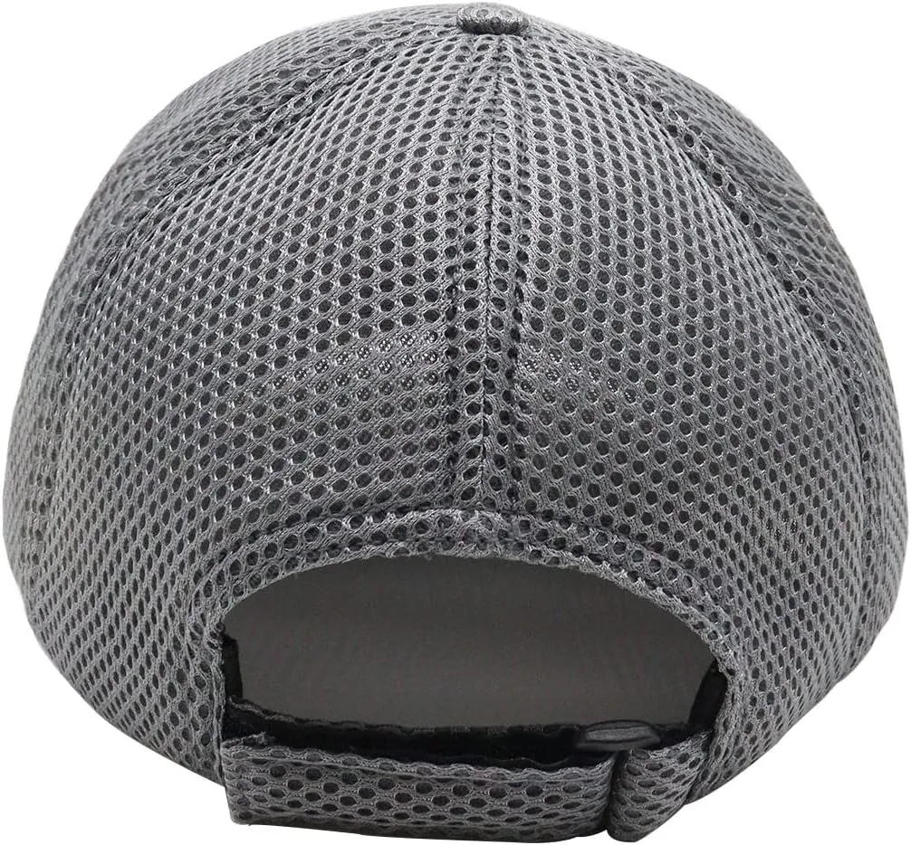 5 Panels High Crown Trucker Hats Mens Outdoor Breathable Full Mesh Snapback Baseball Caps Wide Brim Sun Hats Plus Size Q1037