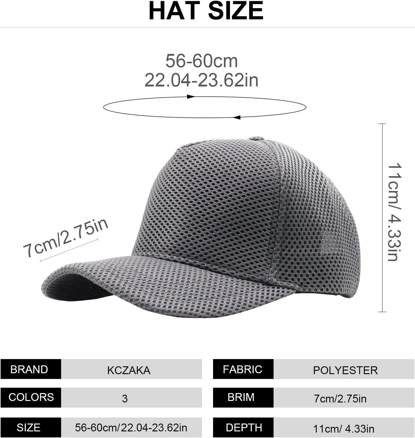 5 Panels High Crown Trucker Hats Mens Outdoor Breathable Full Mesh Snapback Baseball Caps Wide Brim Sun Hats Plus Size Q1037