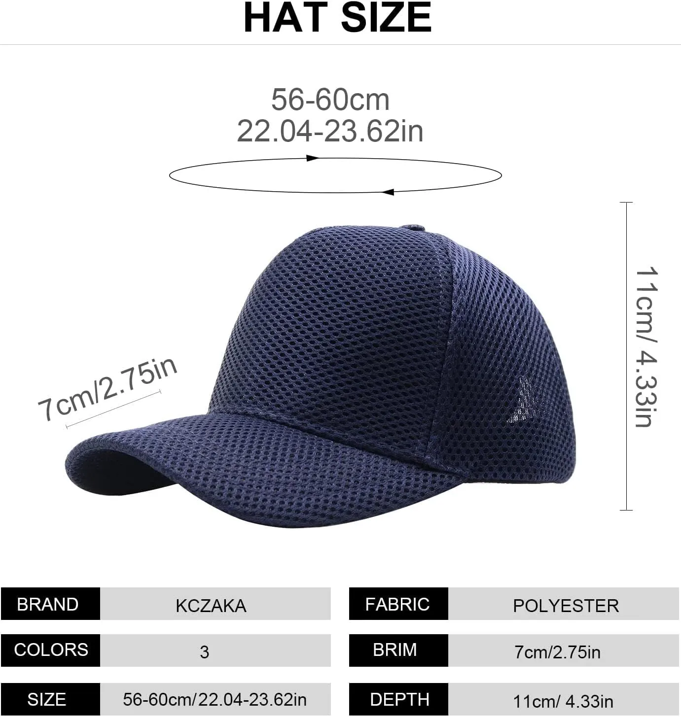 5 Panels High Crown Trucker Hats Mens Outdoor Breathable Full Mesh Snapback Baseball Caps Wide Brim Sun Hats Plus Size Q1037