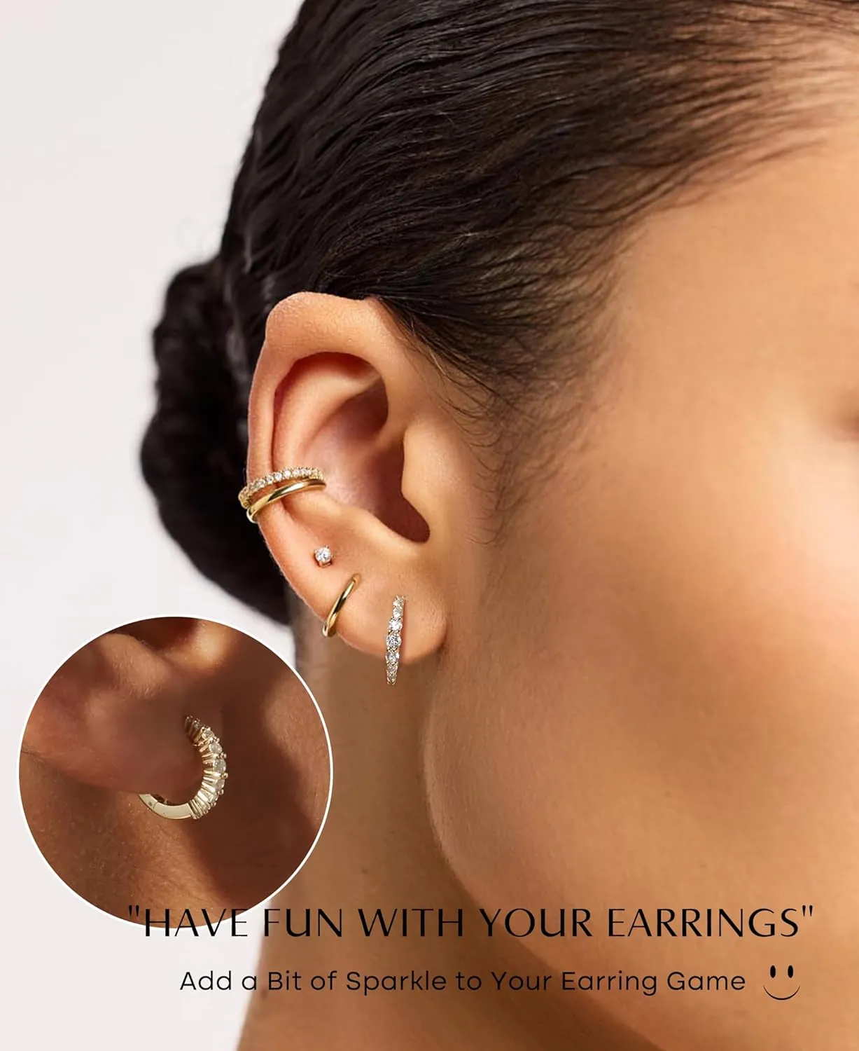 7 Pairs Gold Earrings Set for Women Trendy,Hypoallergenic Surgical Steel Flat Back Cartilage Earring Sets for Multiple Piercing,Lightweight Small Silver Gold Ear Cuff Huggie Hoop Stud Earrings Stacks