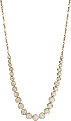 Alex and Ani Crystal Adjustable Tennis Necklace, STG