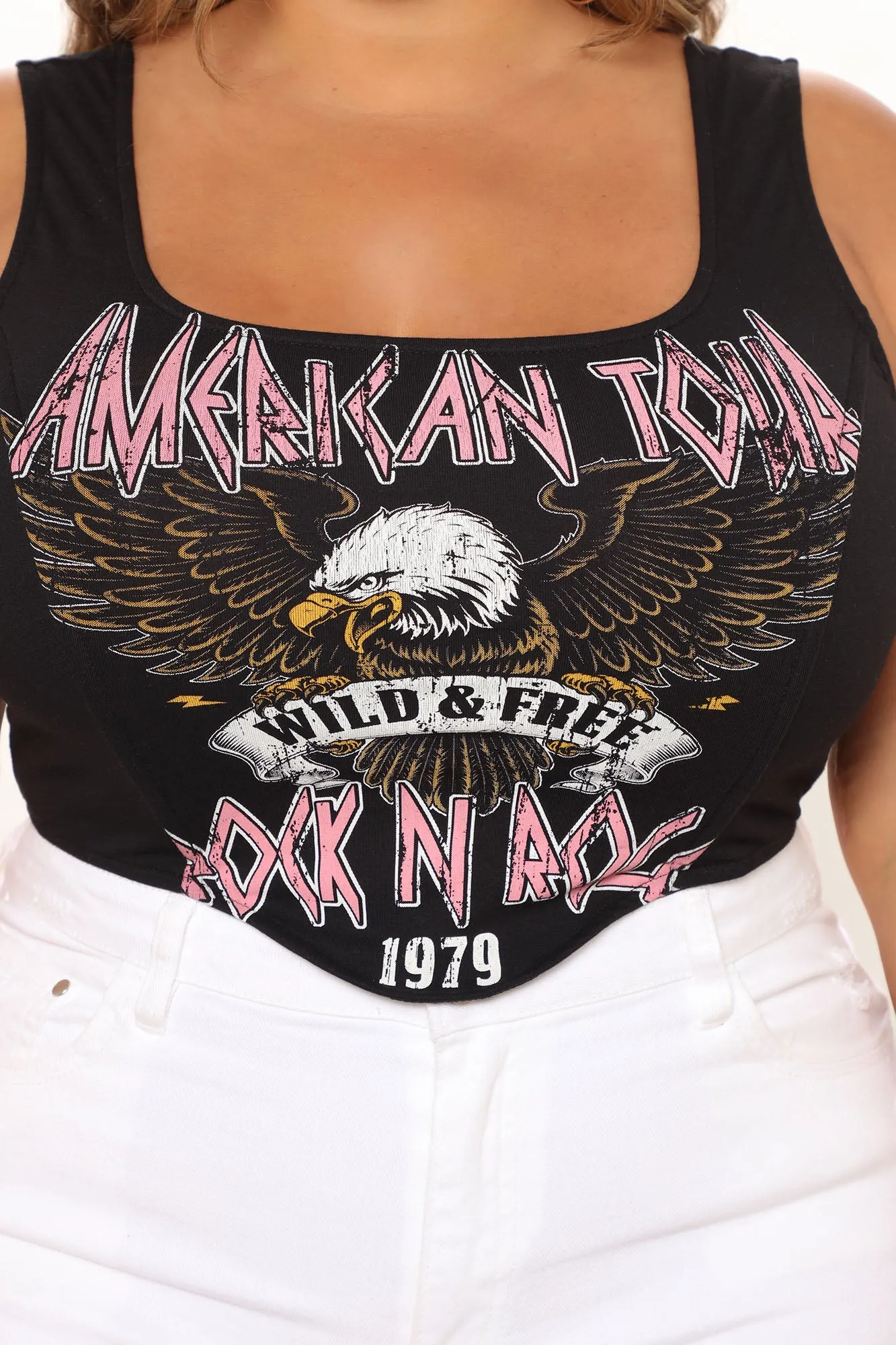 American Tour Corset Top - Black