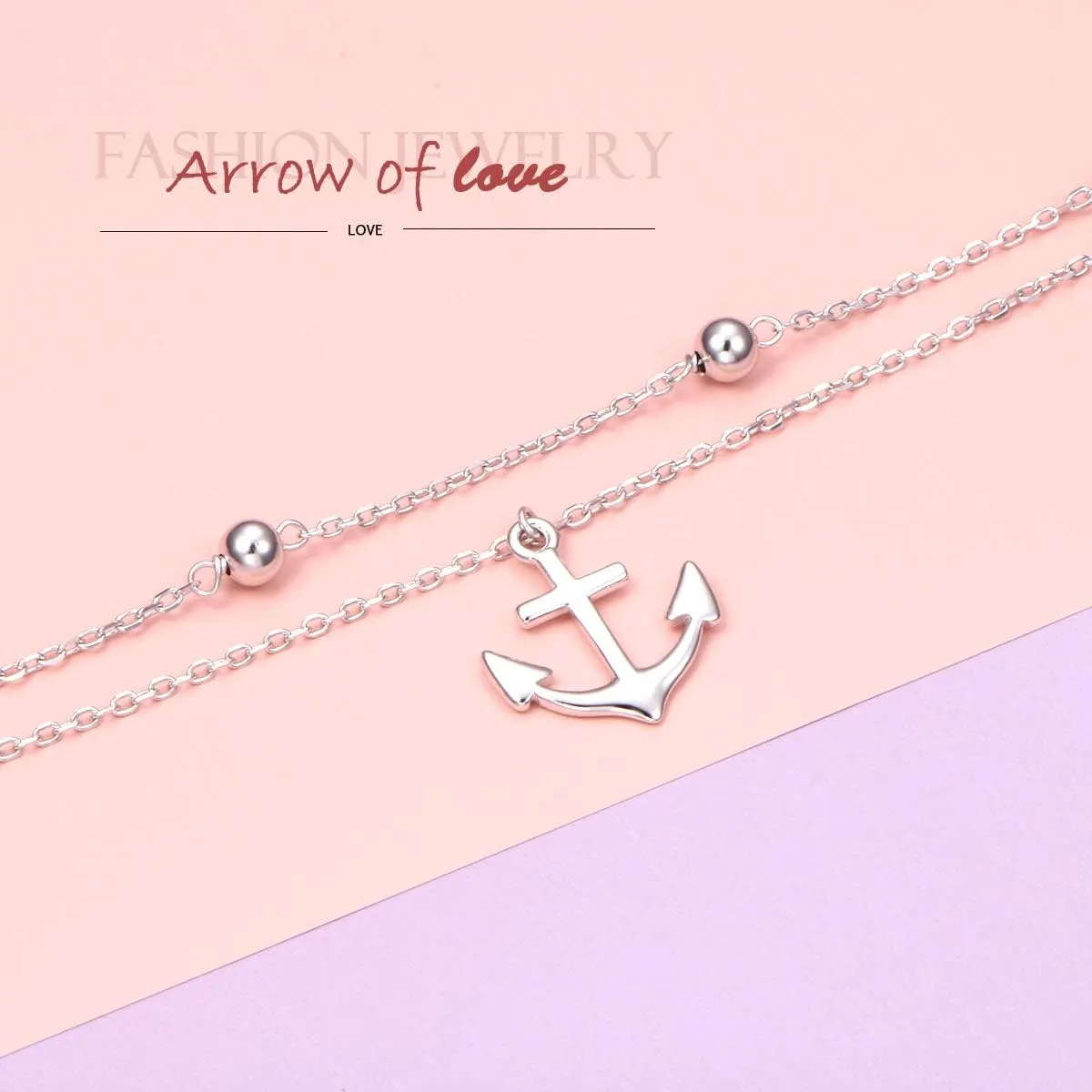 Anklet for Women S925 Sterling Silver Adjustable Foot Ankle Bracelet