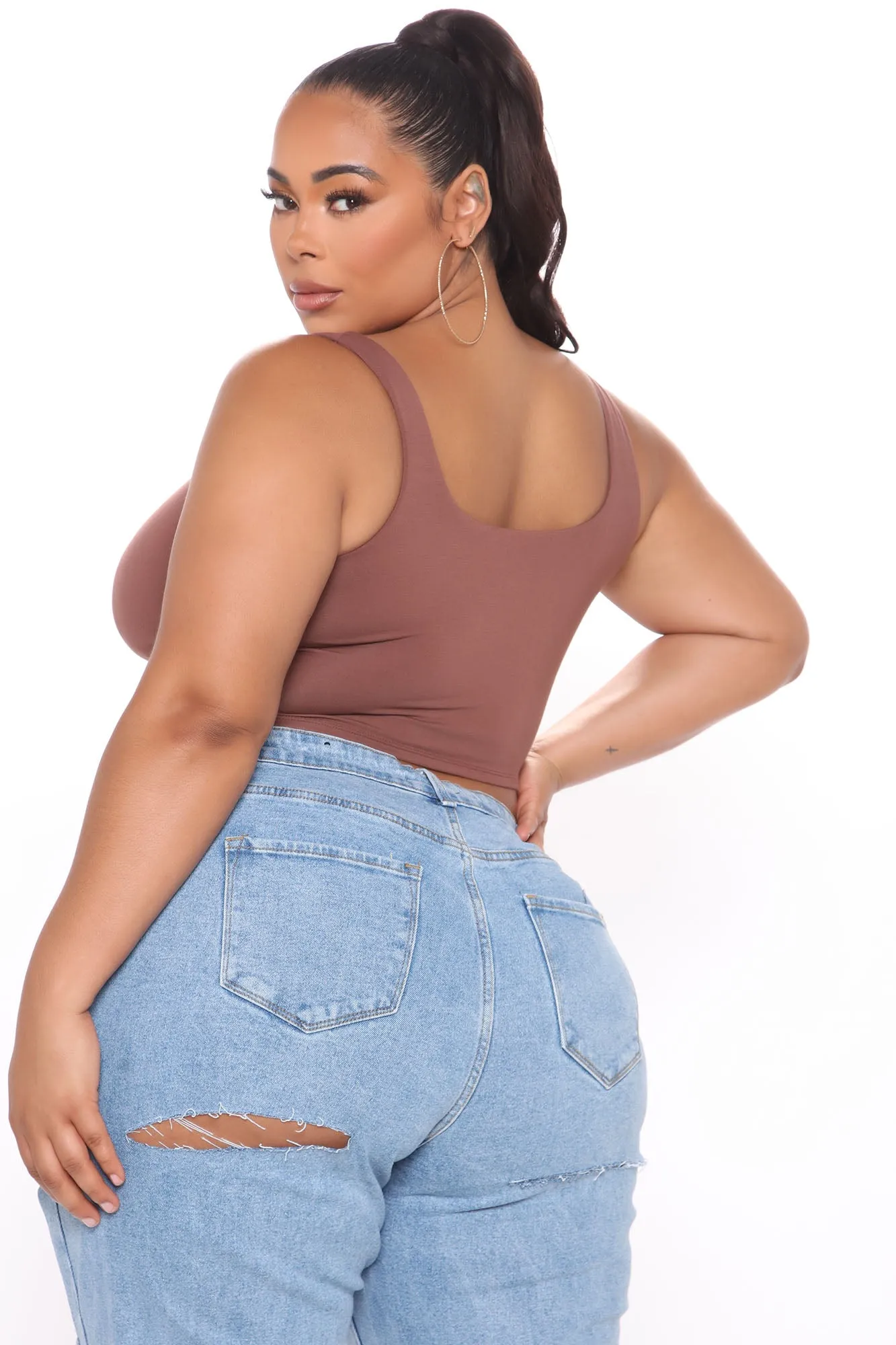 Anything But Square Tank - Chocolate
