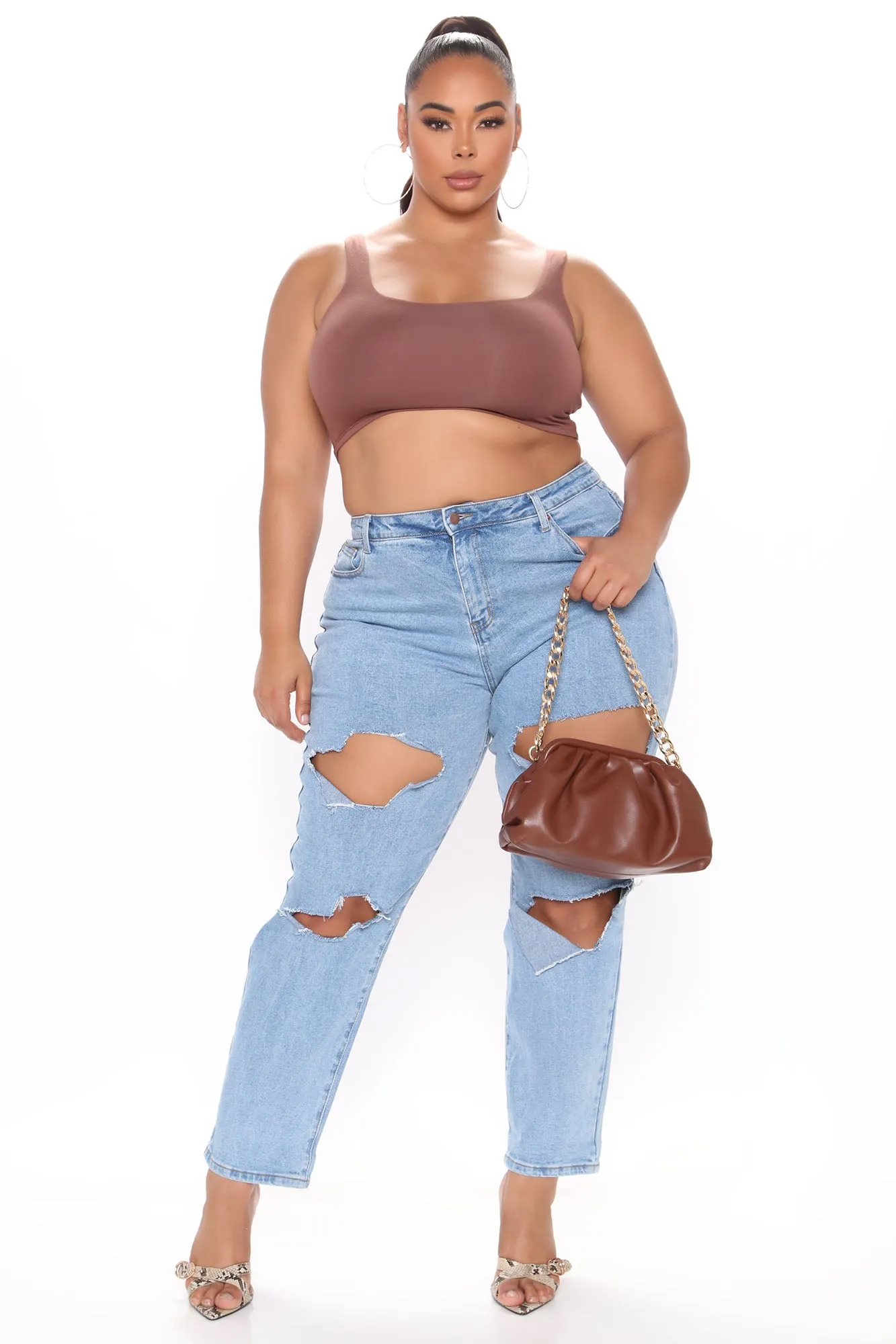 Anything But Square Tank - Chocolate