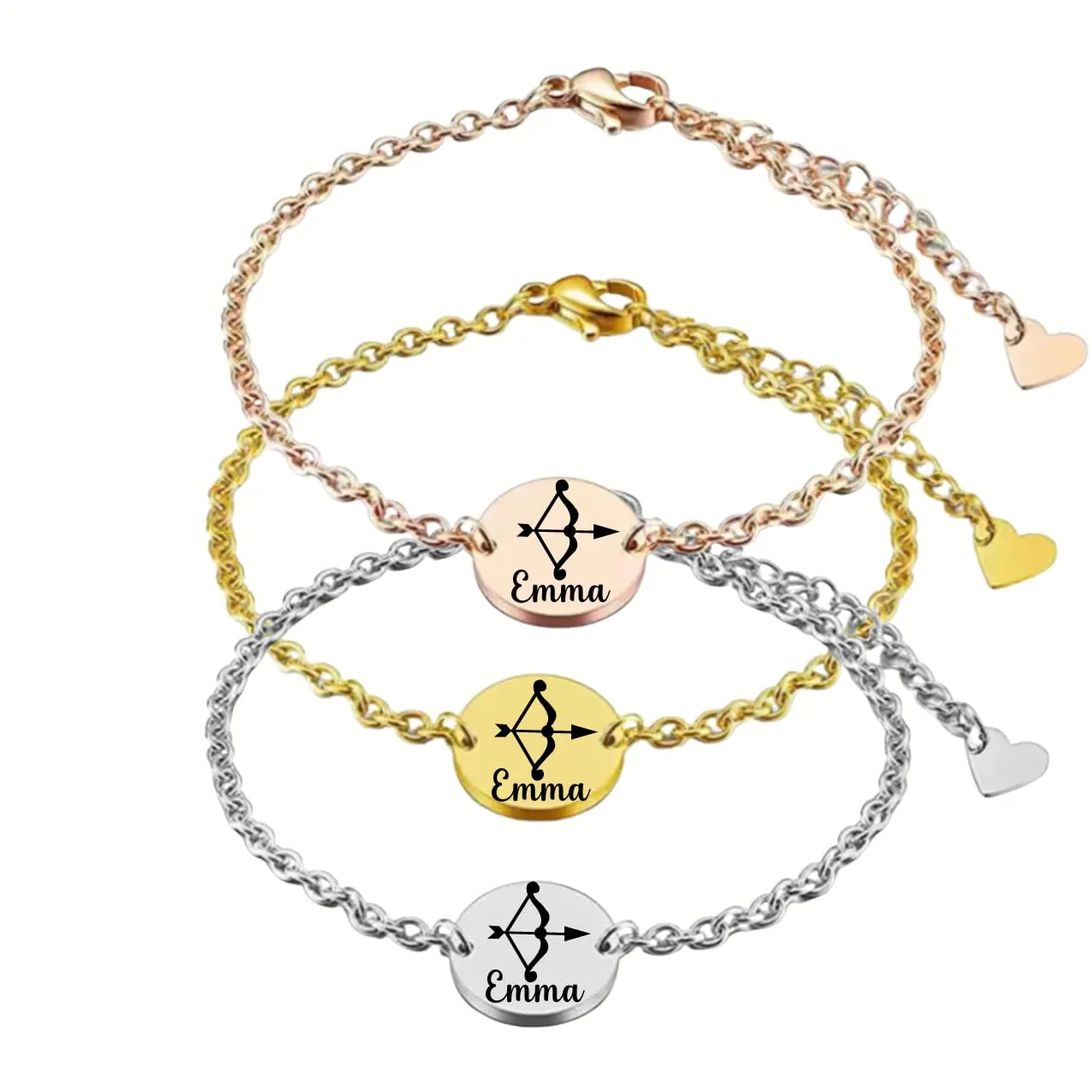 Archery Bracelet, Personalized Archery Name Engraving Jewelry, Custom Engraved Archery Bracelet for Women, Teens, and Archer Accessories