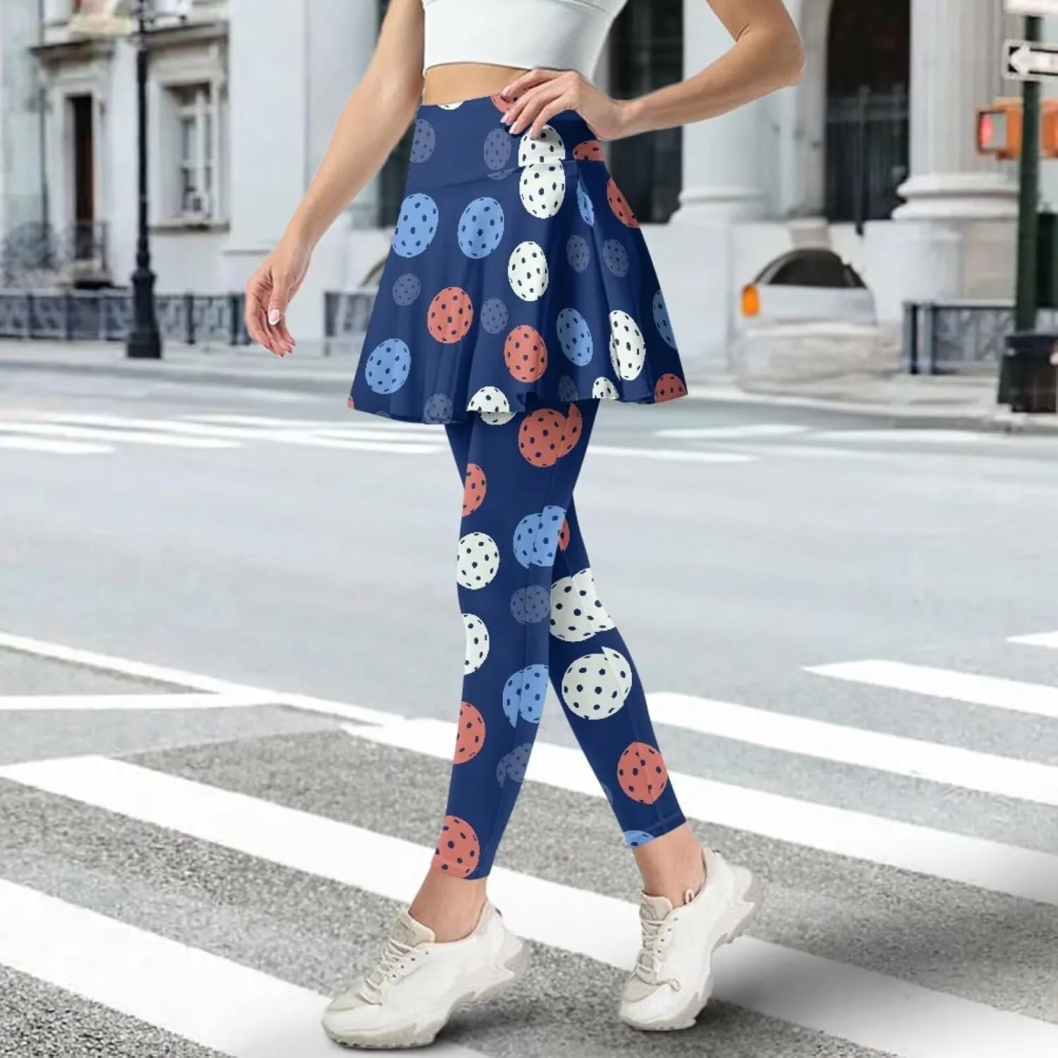 Athletics Skirts with Leggings Pickleball Pants for Women Skirted Leggings with Pockets Athletic Skirts Leggings