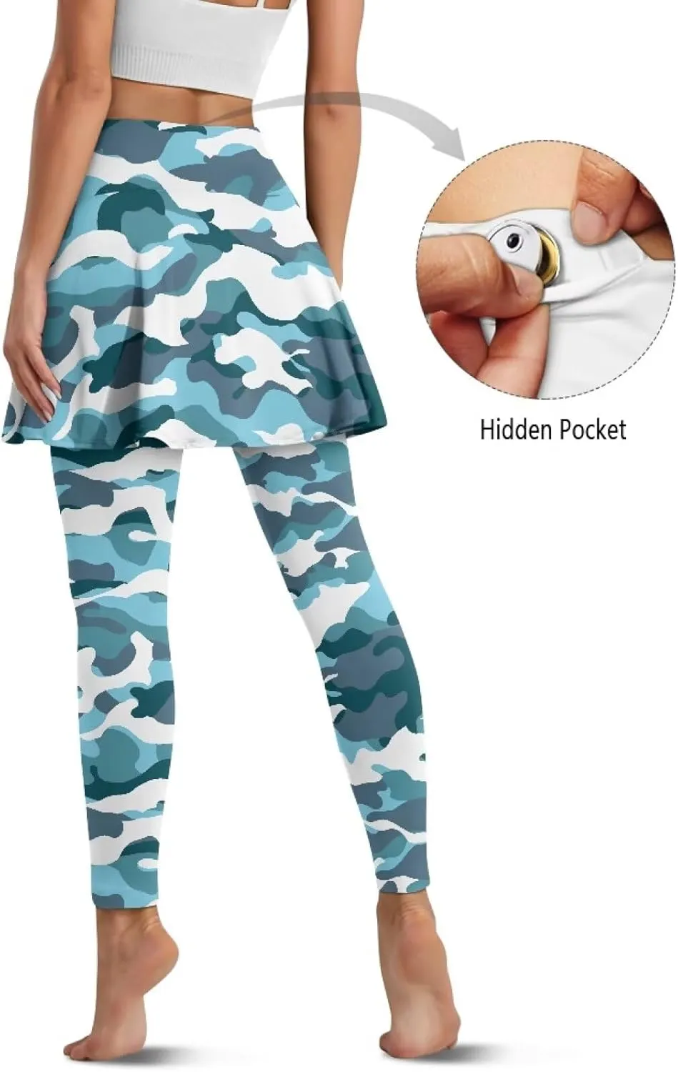 Athletics Skirts with Leggings Pickleball Pants for Women Skirted Leggings with Pockets Athletic Skirts Leggings