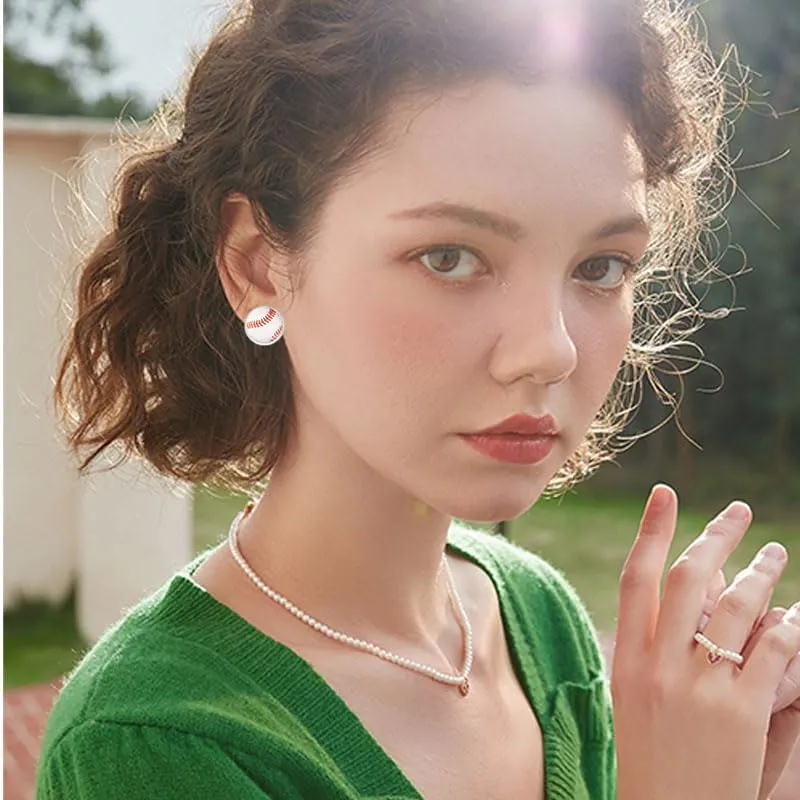 Baseball Earrings Jewelry Baseball Stud Earring for Women Sport Ball Dangle Earrings Football Earrings Basketball Earrings Volleyball Earrings for Sport Ball Fans or Player