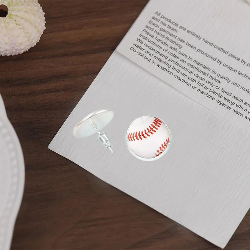 Baseball Earrings Jewelry Baseball Stud Earring for Women Sport Ball Dangle Earrings Football Earrings Basketball Earrings Volleyball Earrings for Sport Ball Fans or Player