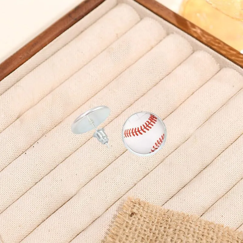 Baseball Earrings Jewelry Baseball Stud Earring for Women Sport Ball Dangle Earrings Football Earrings Basketball Earrings Volleyball Earrings for Sport Ball Fans or Player