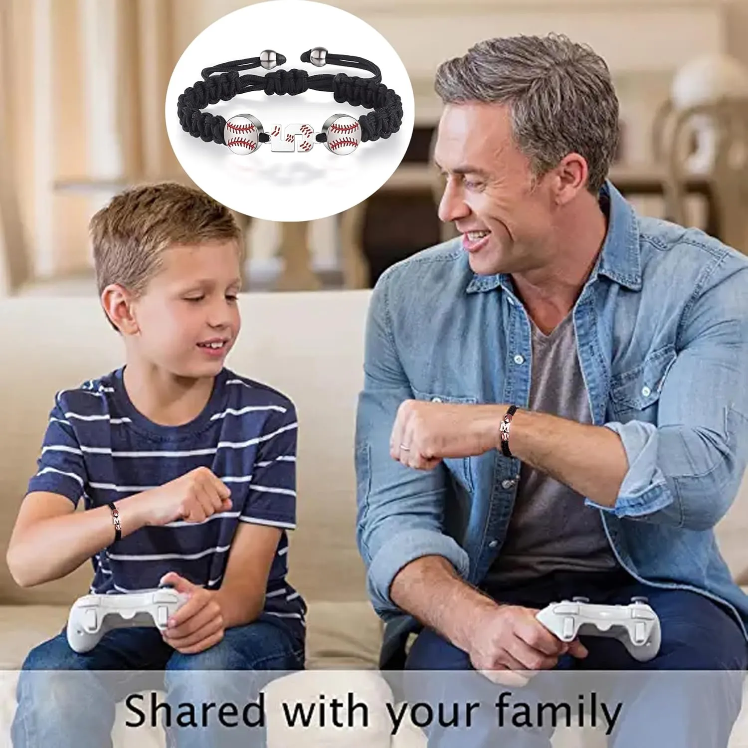 Baseball Number Bracelets for Men Athletes Jersey Number Bracelet Handmade Braided Adjustable Bracelets Personalized Baseball Gifts for Men