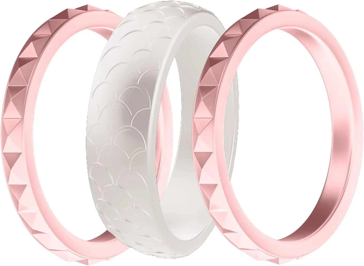 Birthstone Color Silicone Stacking Band Rings for Men Women Soft Flexible Expandable Rubber Knuckle Pinky Stackable Thin Rings Breathable Sports Gym Yoga Work Out Finger Rings Set Birthday Gifts