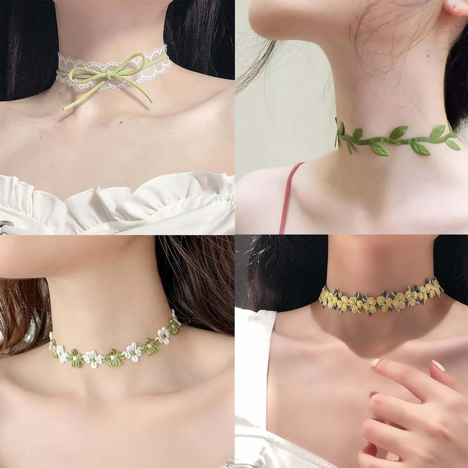 Black Choker Necklaces Set: Adjustable Black Velvet Chokers for Women Gothic Accessories