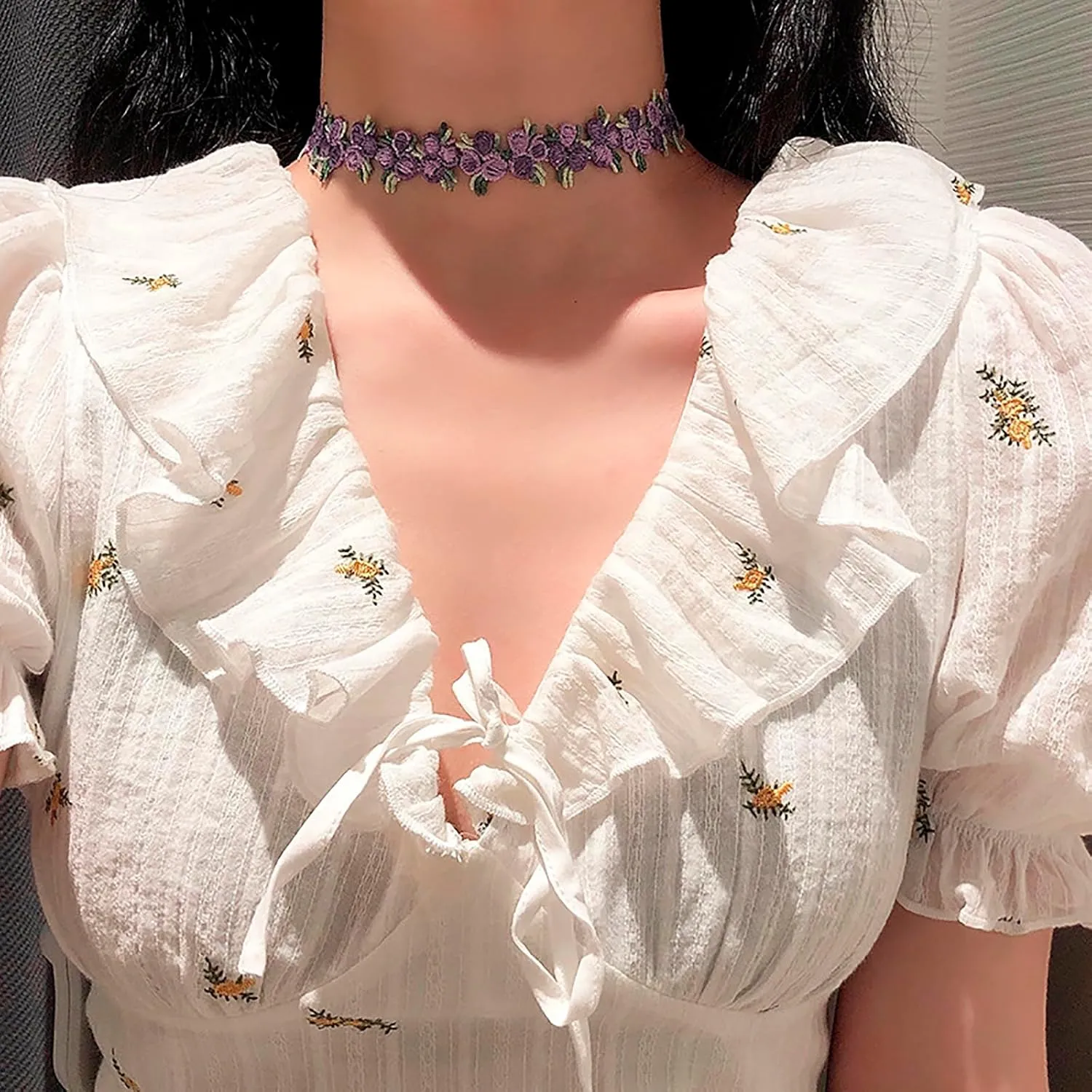 Black Choker Necklaces Set: Adjustable Black Velvet Chokers for Women Gothic Accessories