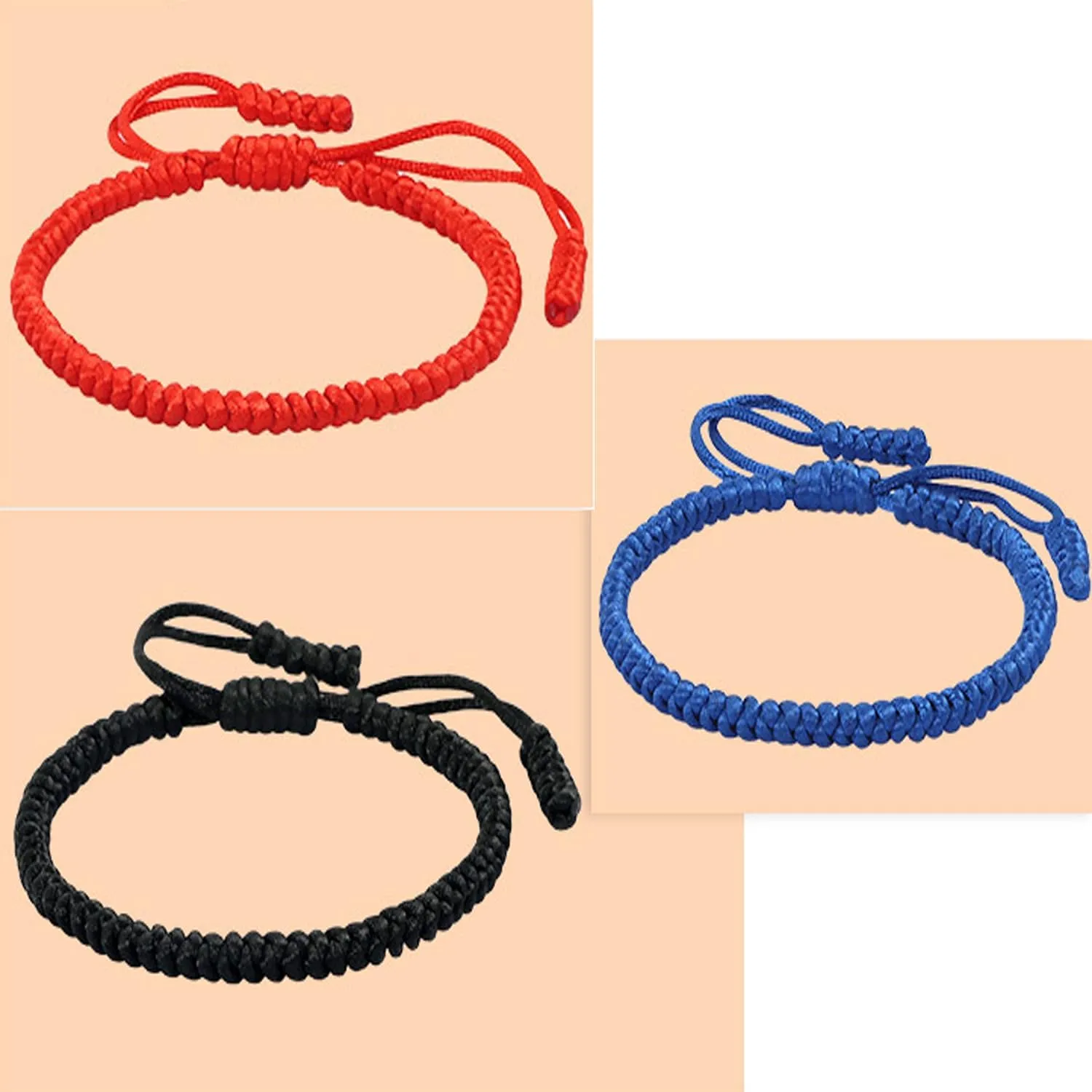 Blue Rope Knots Friendship Bracelet, Blue Friendship Bracelets, Blue Braided Bracelet, Royal Blue Friendship Bracelets