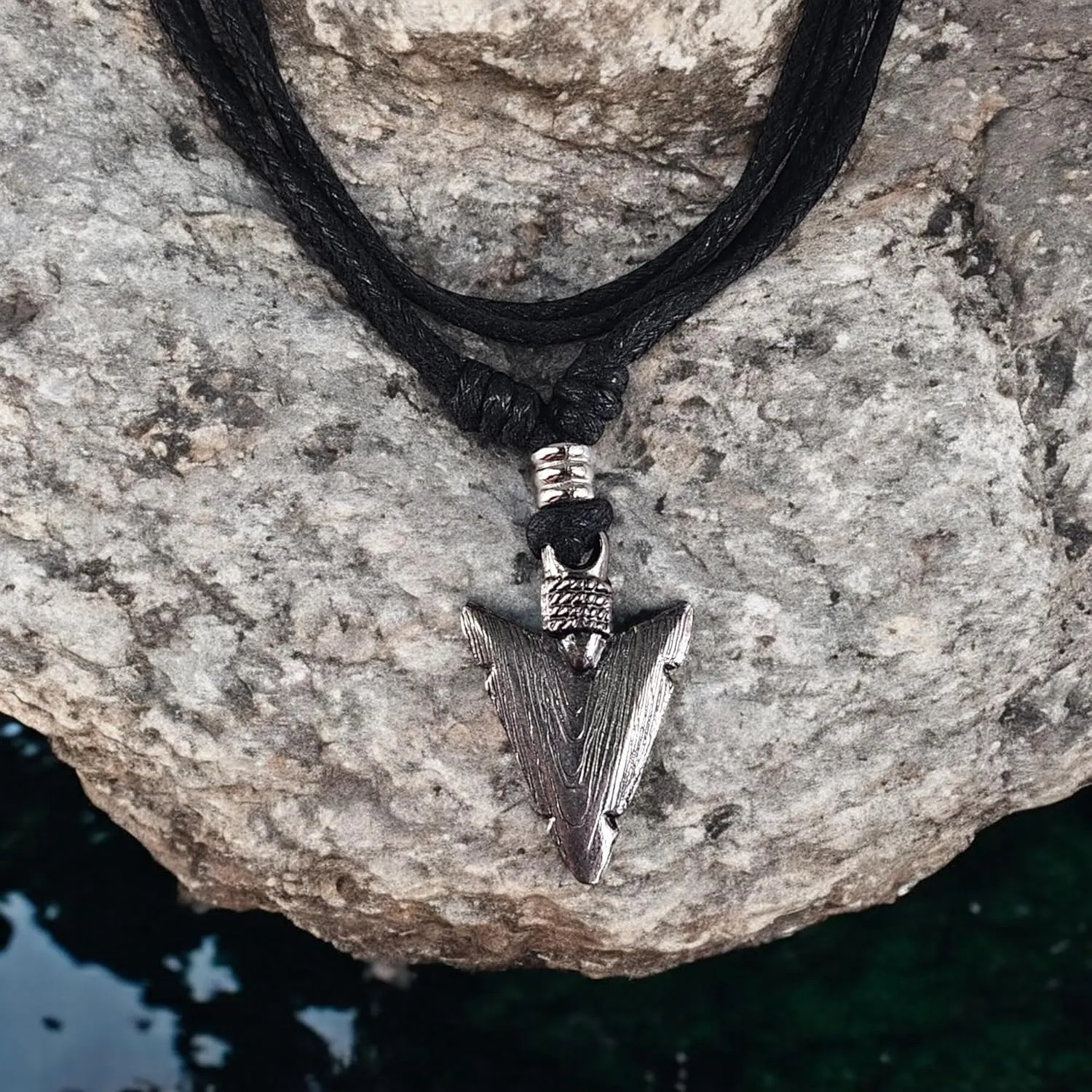 BlueRica Arrowhead on Adjustable Cord Necklace
