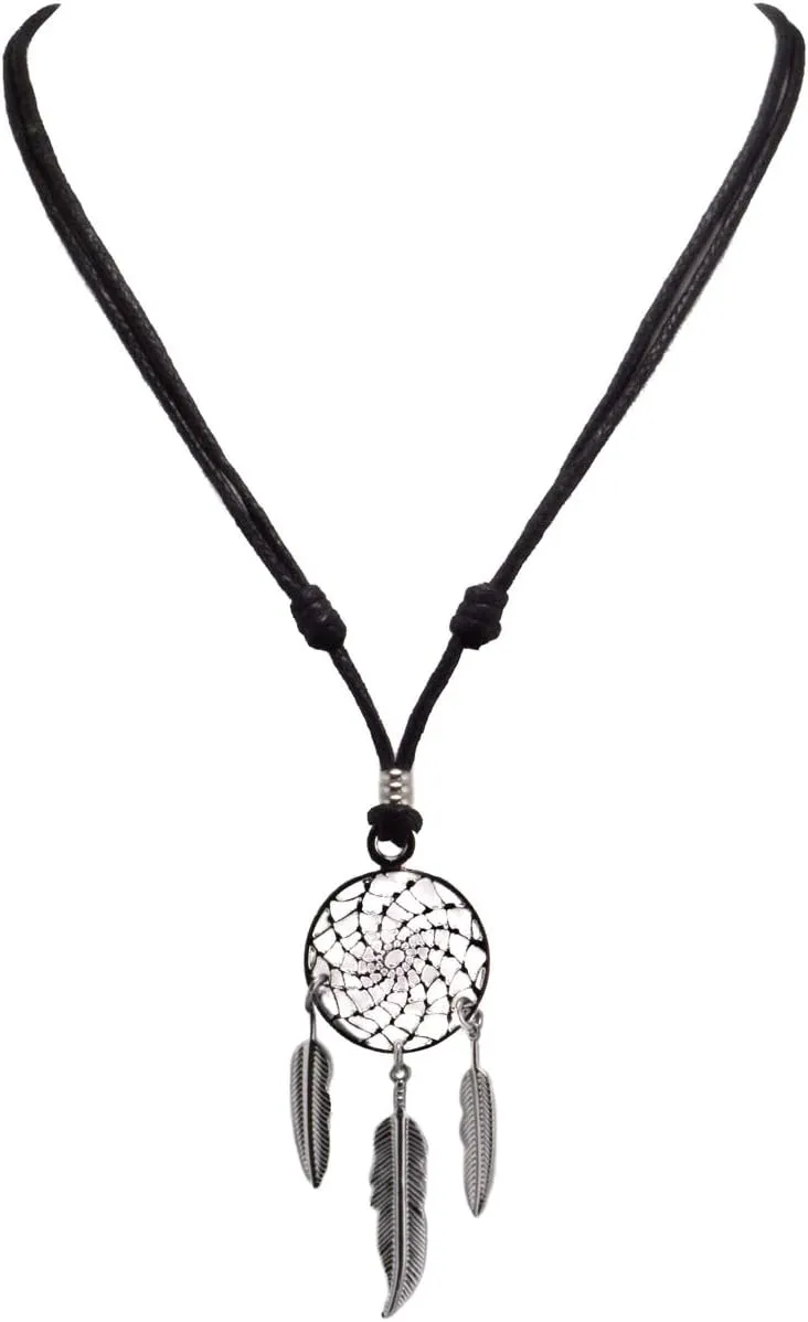 BlueRica Dreamcatcher on Adjustable Cord Necklace