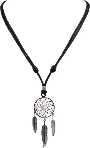 BlueRica Dreamcatcher on Adjustable Cord Necklace