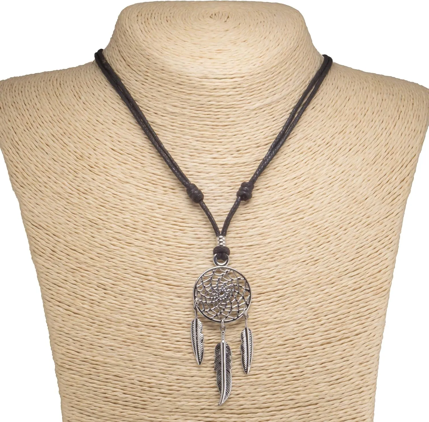 BlueRica Dreamcatcher on Adjustable Cord Necklace