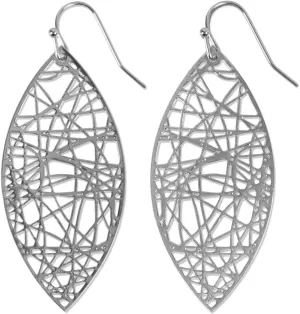 Boho Leaf Dangle Earrings for Women - Gold or Silver Tone Dangly Filigree Earrings - Lightweight Statement Earrings