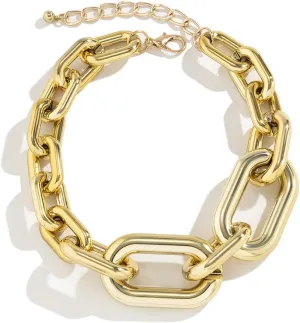 Boho Punk Bar Women Chunky Gold Dainty Layered Choker Necklaces Handmade Fashion Chunky Pendant Multilayer Adjustable Gold Silver Chain Gold Plated Necklaces for Women