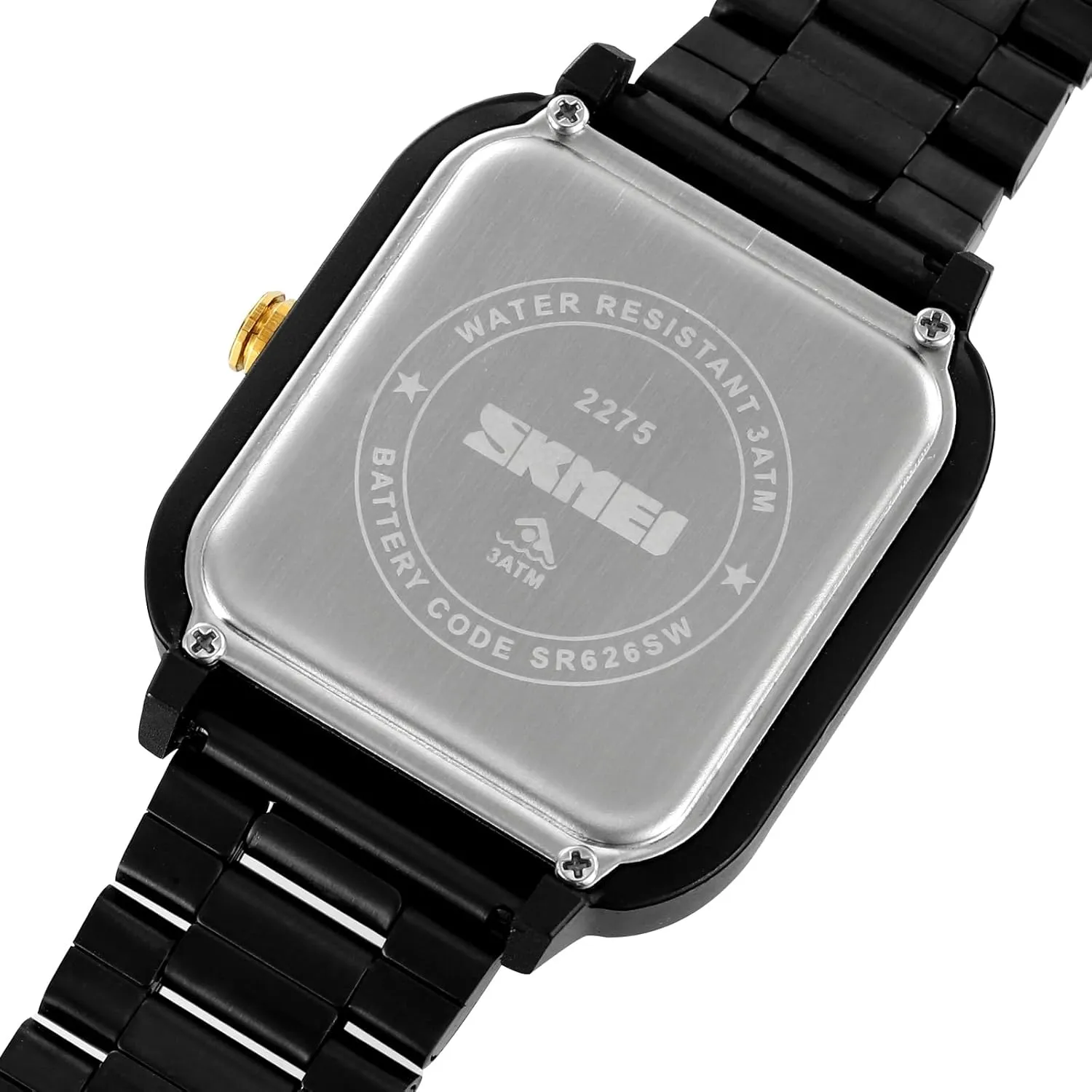 Business Square Men's Watches Easy to Read Fashion Quartz Watch for Men Dress Watch Simple Dial Stainless Steel Casual Waterproof Men Wristwatch Men's Gift