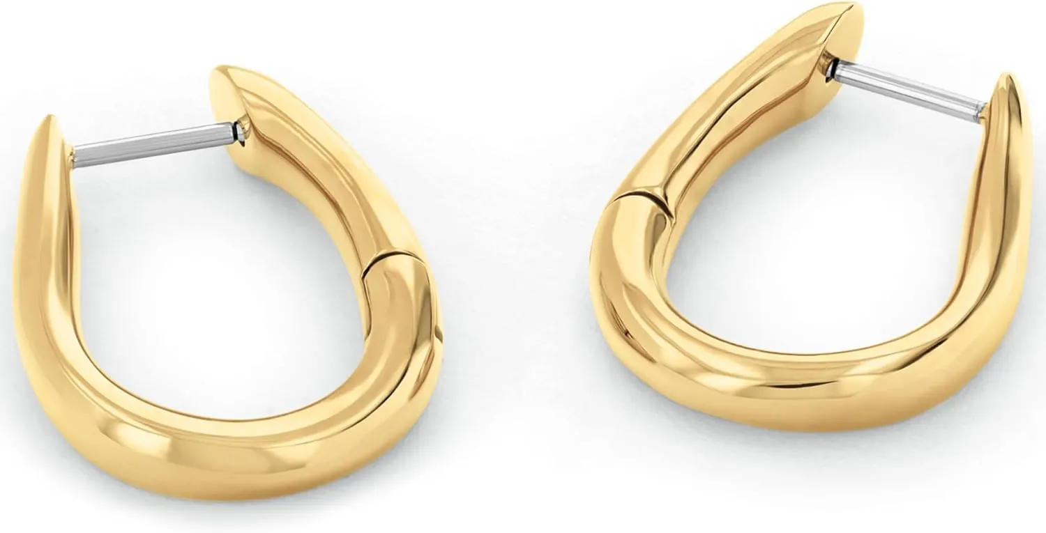 Calvin Klein Women's Jewelry - CK Statement Links Medium Dangle Earrings - Stainless Steel - Contemporary Fashion for Everyday Wear - Gift for Her