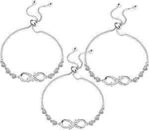 Cenwa Sisters Friendship Adjustable Bracelet Set