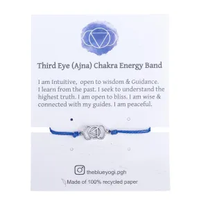 Chakra Energy Bracelets - Unisex Yoga and wellness Jewelry - Adjustable Bracelets (Third Eye (Ajna))
