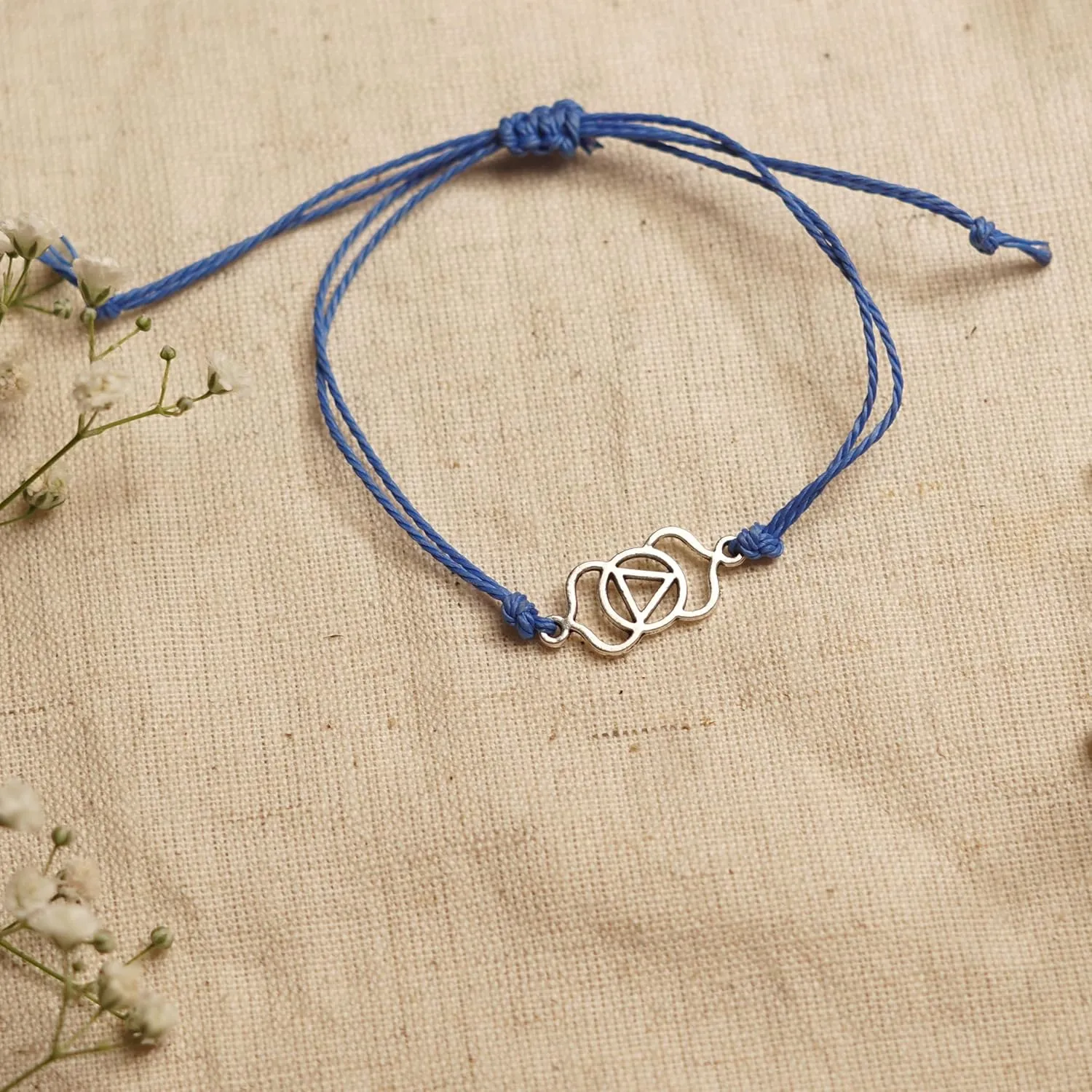 Chakra Energy Bracelets - Unisex Yoga and wellness Jewelry - Adjustable Bracelets (Third Eye (Ajna))