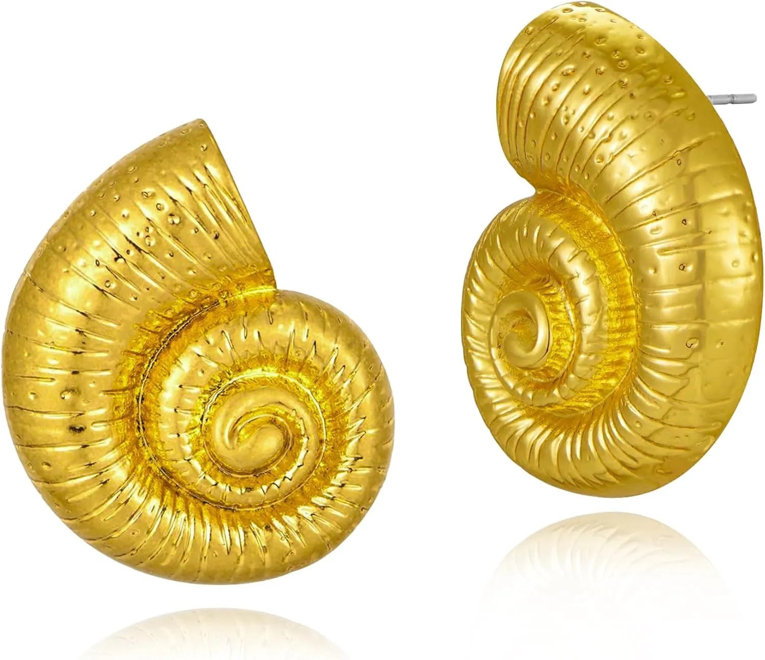 Conch Starfish Seashell Earrings Gold Stud Earrings for Women Boho Ocean Scallop Shell Earrings Gold Earrings Summer Beach Jewelry Gifts