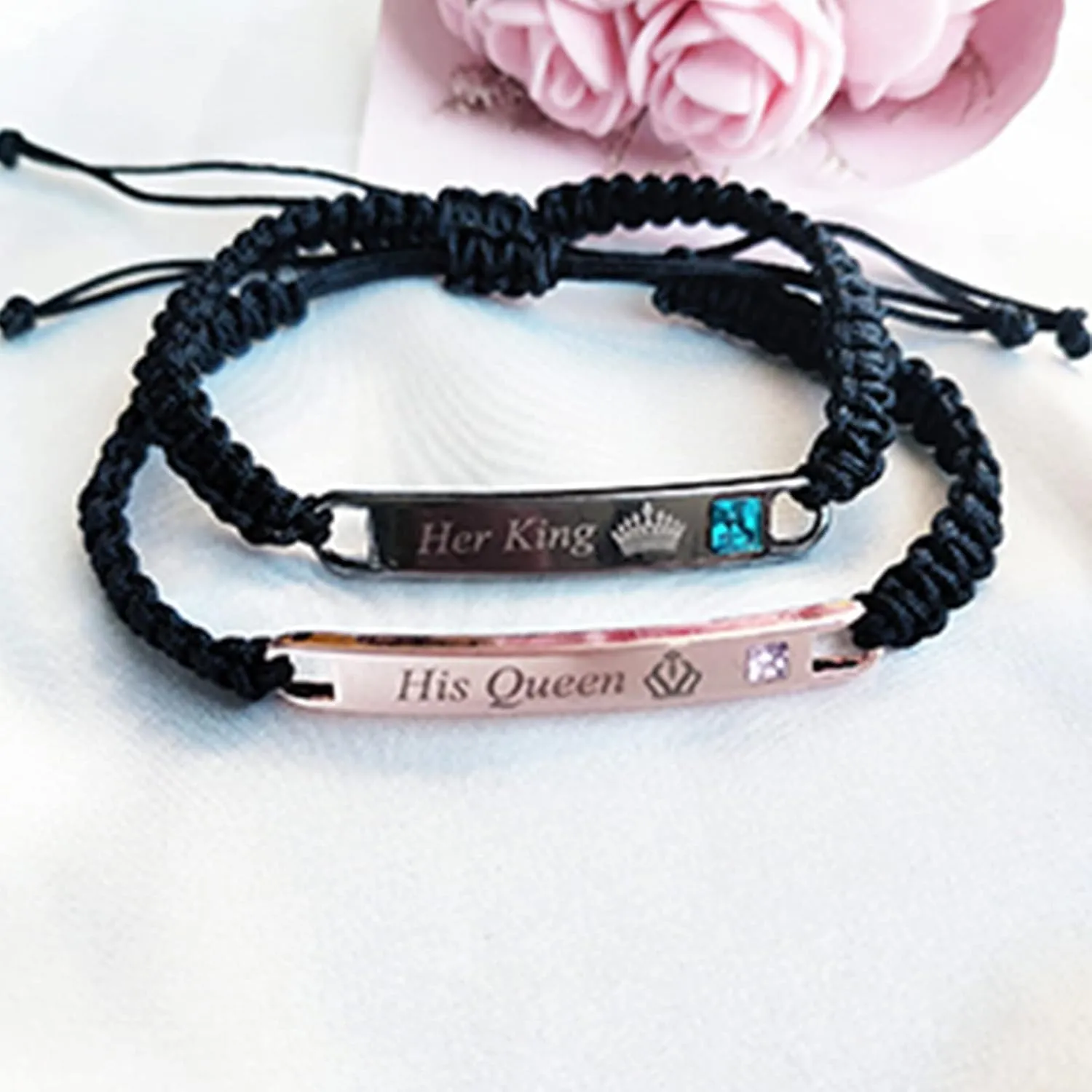 Couple Bracelet Long Distance Pulseras Para Mujer Matching Heart Couples Bracelets Necklaces Set for Bf Gf Couples Jewelry Set Couples Gifts for Him Her Wedding Gifts for Couples 2024