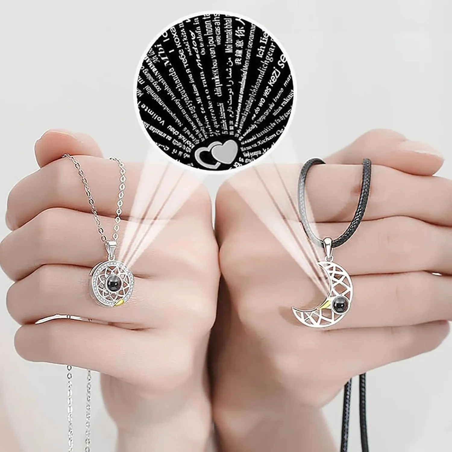 Couple Bracelet Long Distance Pulseras Para Mujer Matching Heart Couples Bracelets Necklaces Set for Bf Gf Couples Jewelry Set Couples Gifts for Him Her Wedding Gifts for Couples 2024