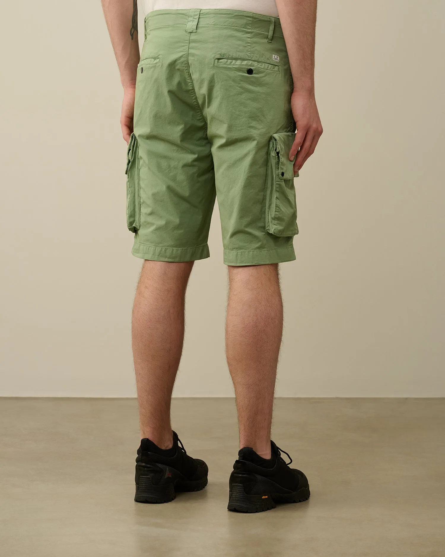C.P. Company 295A Twill Stretch Shorts - Green