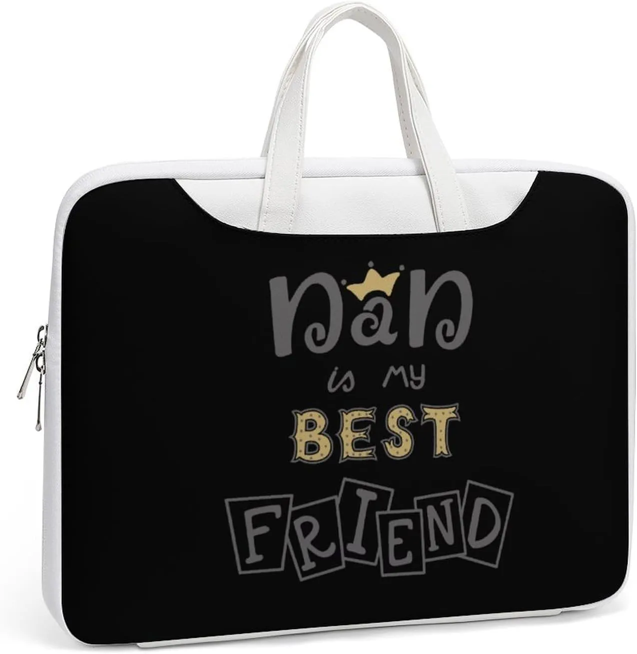 Dad Best Friend Leather Bag Laptop Case Slim Water Resistant Computer Bags with Handle Briefcase for Work